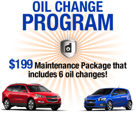 $199 Maintenance Package that includes 6 oil changes!