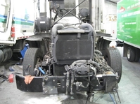 Chassis with Damaged Cab Removed