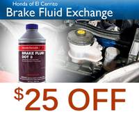 Brake Fluid Exchange Special - $25 OFF