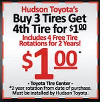 Tire Special Buy 3 Tires Get 4th Tire for $1.00 Includes 4 Free Tire Rotations!